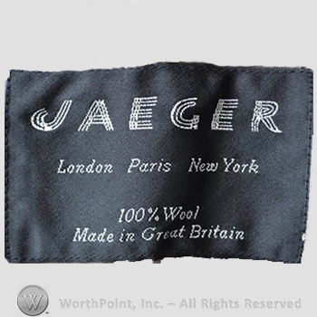 Clothing label : Jaeger.