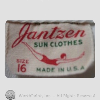 Clothing label : Jantzen.