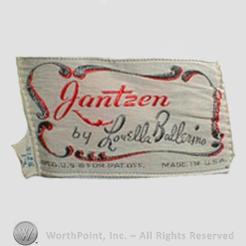 Clothing label : Jantzen.
