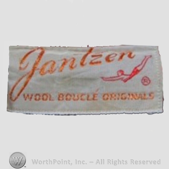 Clothing label : Jantzen.