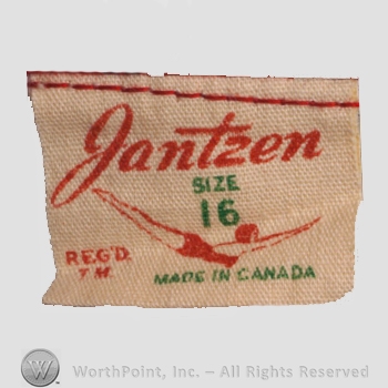 Clothing label : Jantzen.