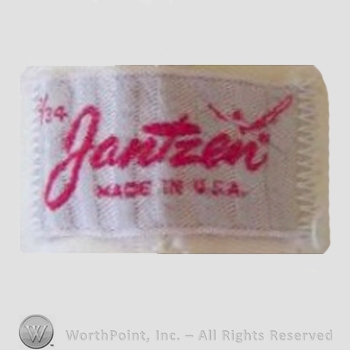 Clothing label : Jantzen.