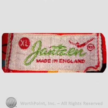 Clothing label : Jantzen.