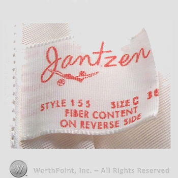 Clothing label : Jantzen.