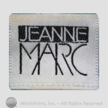 Clothing label : Jeanne Marc.