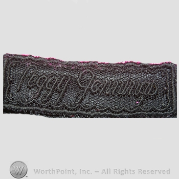 Clothing label : Peggy Jennings.