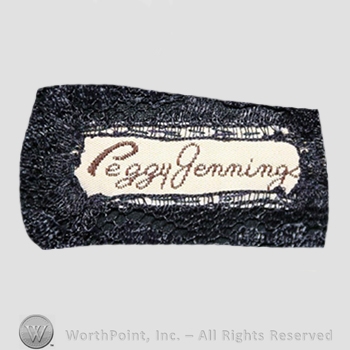 Clothing label : Peggy Jennings.