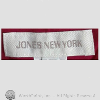 Clothing label : Jones New York.