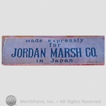 Clothing label : Jordan Marsh.