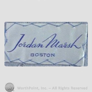 Clothing label : Jordan Marsh.