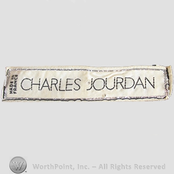 Clothing label : Charles Jourdan.