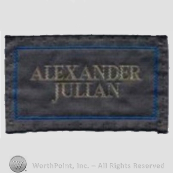 Clothing label : Alexander Julian.