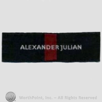 Clothing label : Alexander Julian.