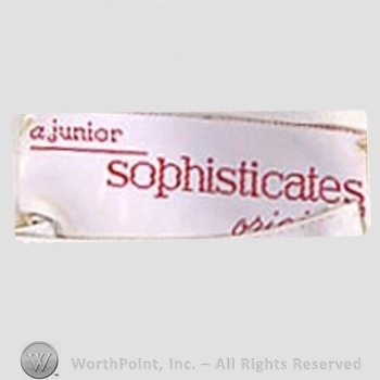 Clothing label : Junior Sophisticates.