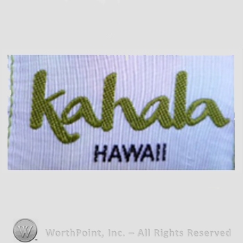 Clothing label : Kahala.