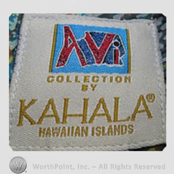 Clothing label : Kahala.