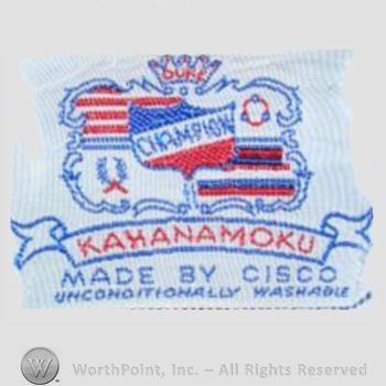 Clothing label : Kahanamoku.