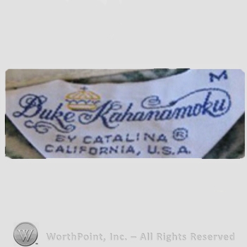 Clothing label : Kahanamoku.