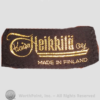 Clothing label : Kaisu Heikkila Oy.