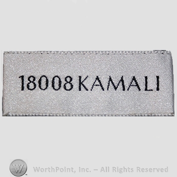 Clothing label : Norma Kamali.