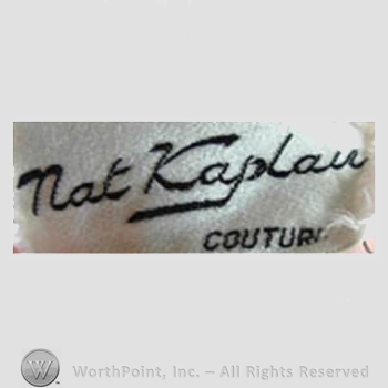 Clothing label : Nat Kaplan.