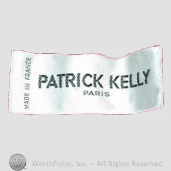 Clothing label : Patrick Kelly.