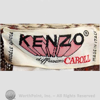 Clothing label : Kenzo Takada.