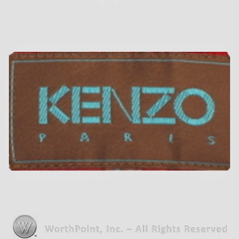 Clothing label : Kenzo Takada.