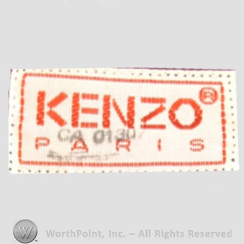 Clothing label : Kenzo Takada.