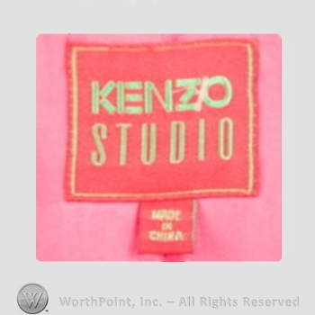 Clothing label : Kenzo Takada.