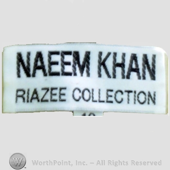 Clothing label : Naeem Khan.