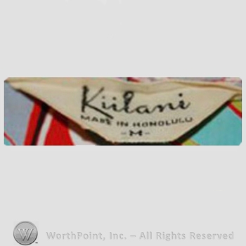 Clothing label : Kiilani.