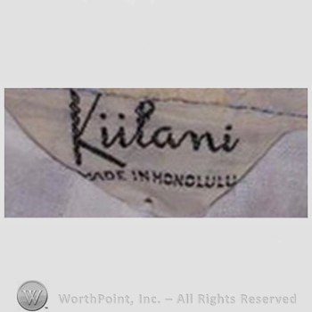 Clothing label : Kiilani.