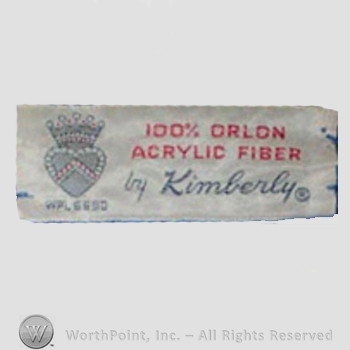 Clothing label : Kimberly.