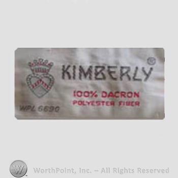 Clothing label : Kimberly.