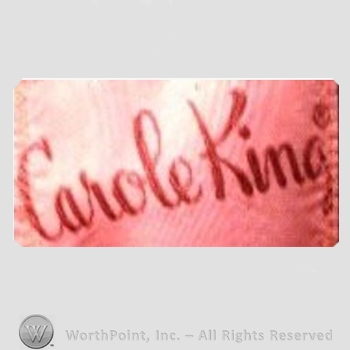 Clothing label : Carole King.