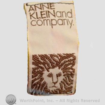 Clothing label : Anne Klein.