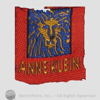 Clothing label : Anne Klein.