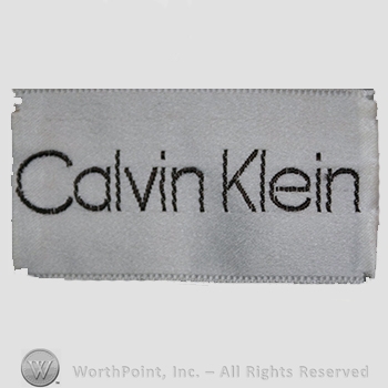 Clothing label : Calvin Klein.