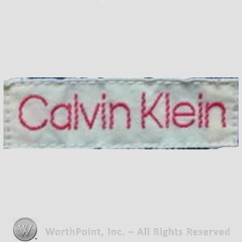 Clothing label : Calvin Klein.