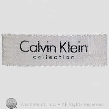 Clothing label : Calvin Klein.
