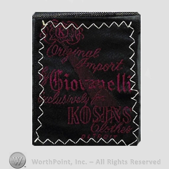 Clothing label : Kosins.