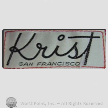 Clothing label : Krist.