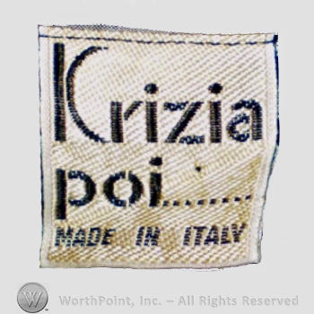 Clothing label : Krizia.