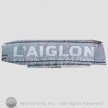 Clothing label : L'Aiglon.
