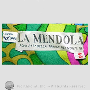 Clothing label : La Mendola.