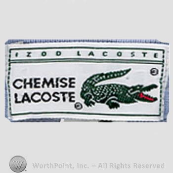 Clothing label : LaCoste.