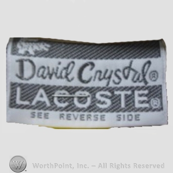 Clothing label : LaCoste.