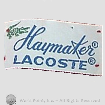 Clothing label : LaCoste.