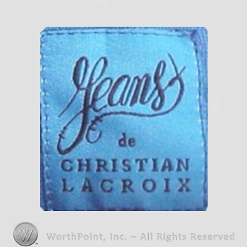 Clothing label : Christian LaCroix.